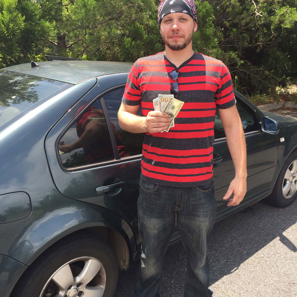 We gave this Atlanta customer cash in hand